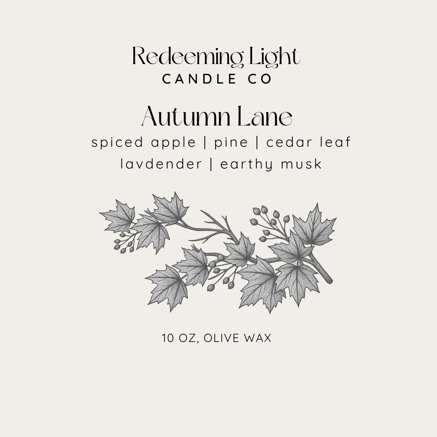 Autumn Lane Glass 10 oz