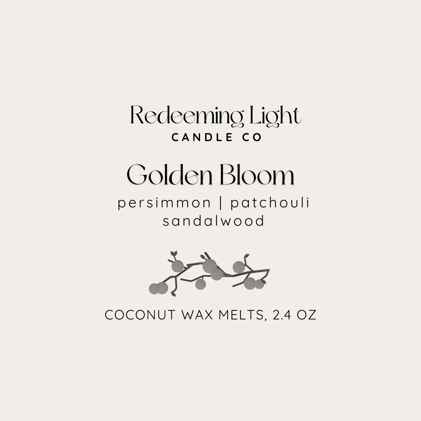 Fall Collection: Golden Bloom Wax Melts