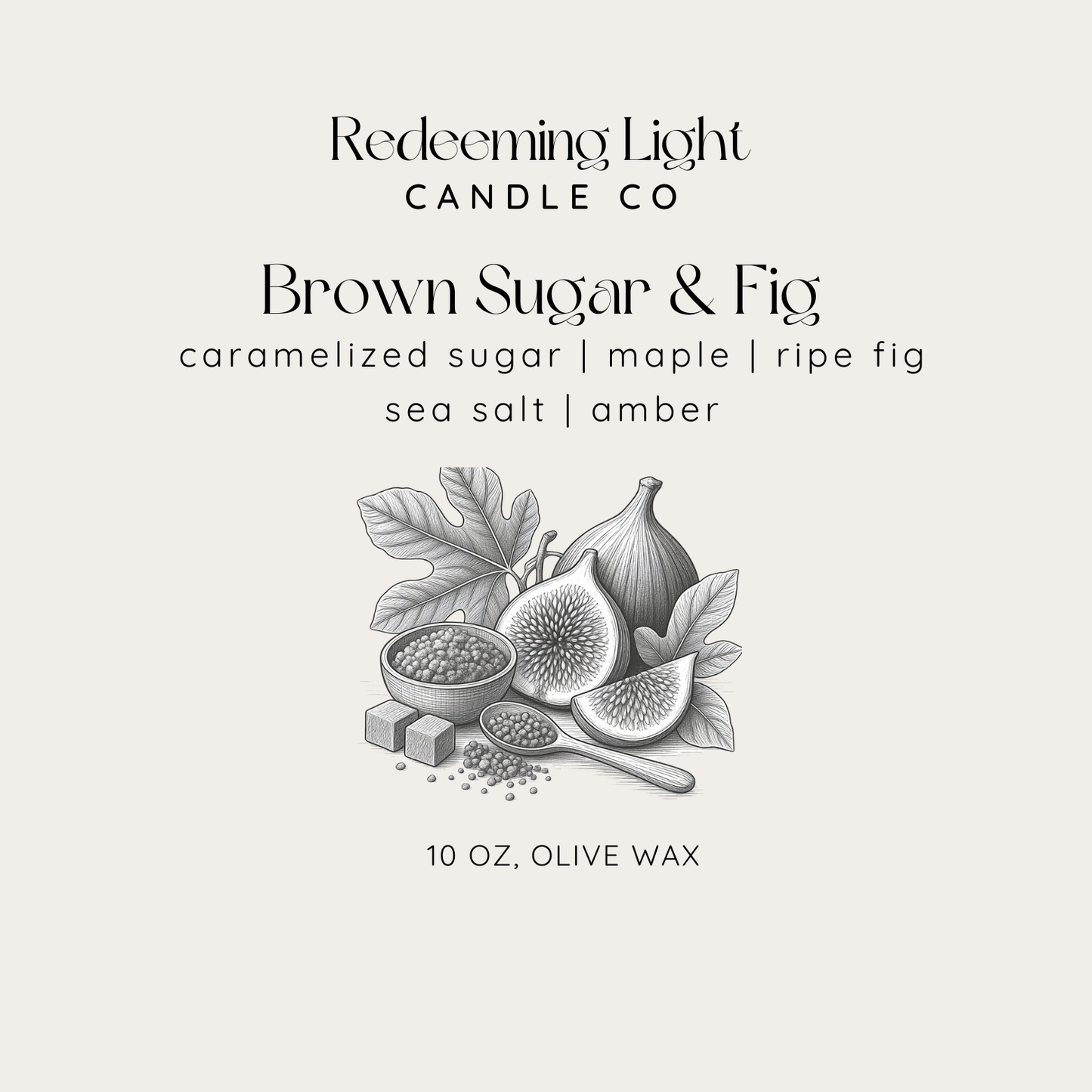 Brown Sugar & Fig Glass 10 oz