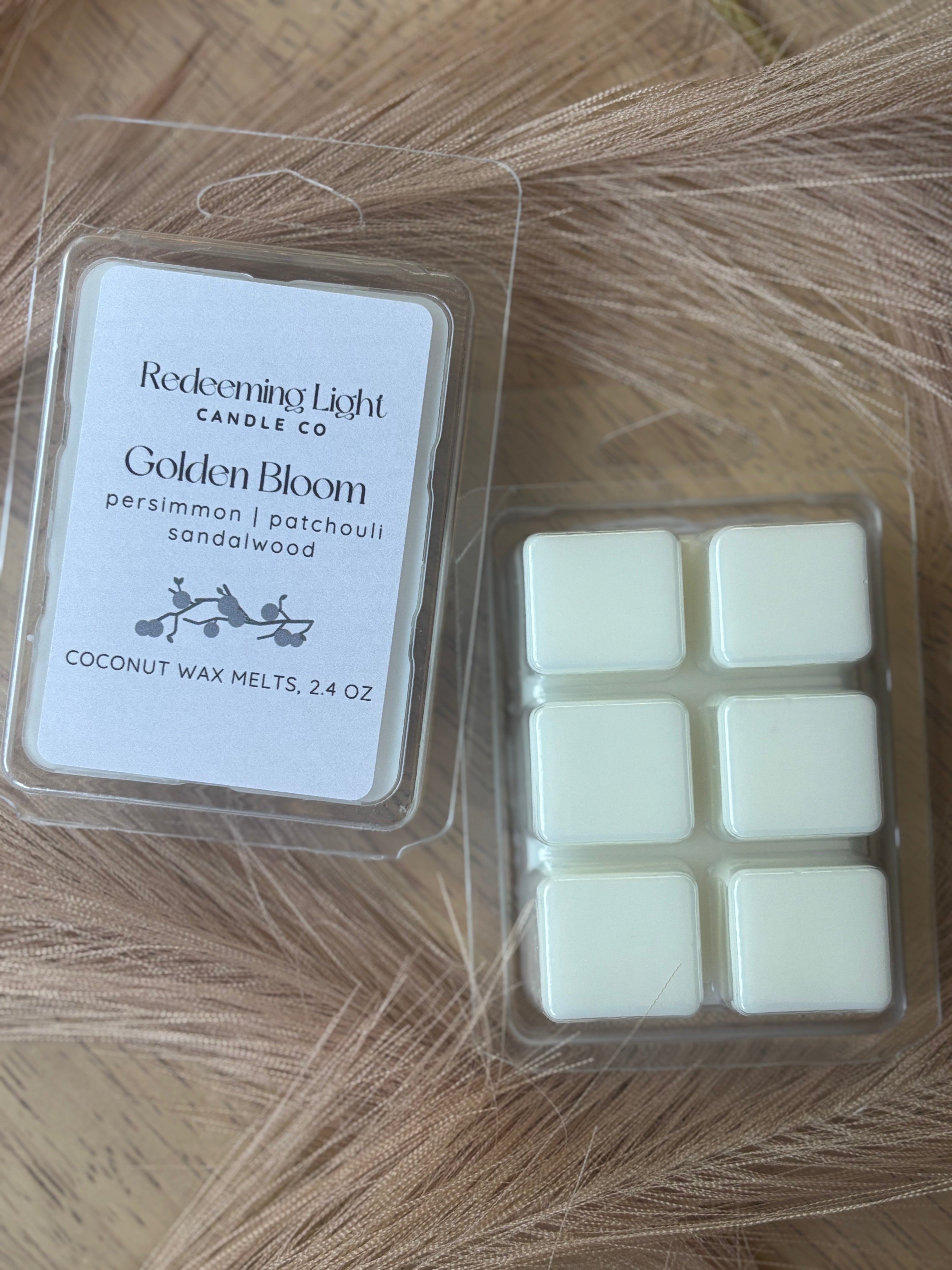 琥珀 ⑯⑰ Fall Collection: Golden Bloom Wax Melts – Redeeming Light Candle