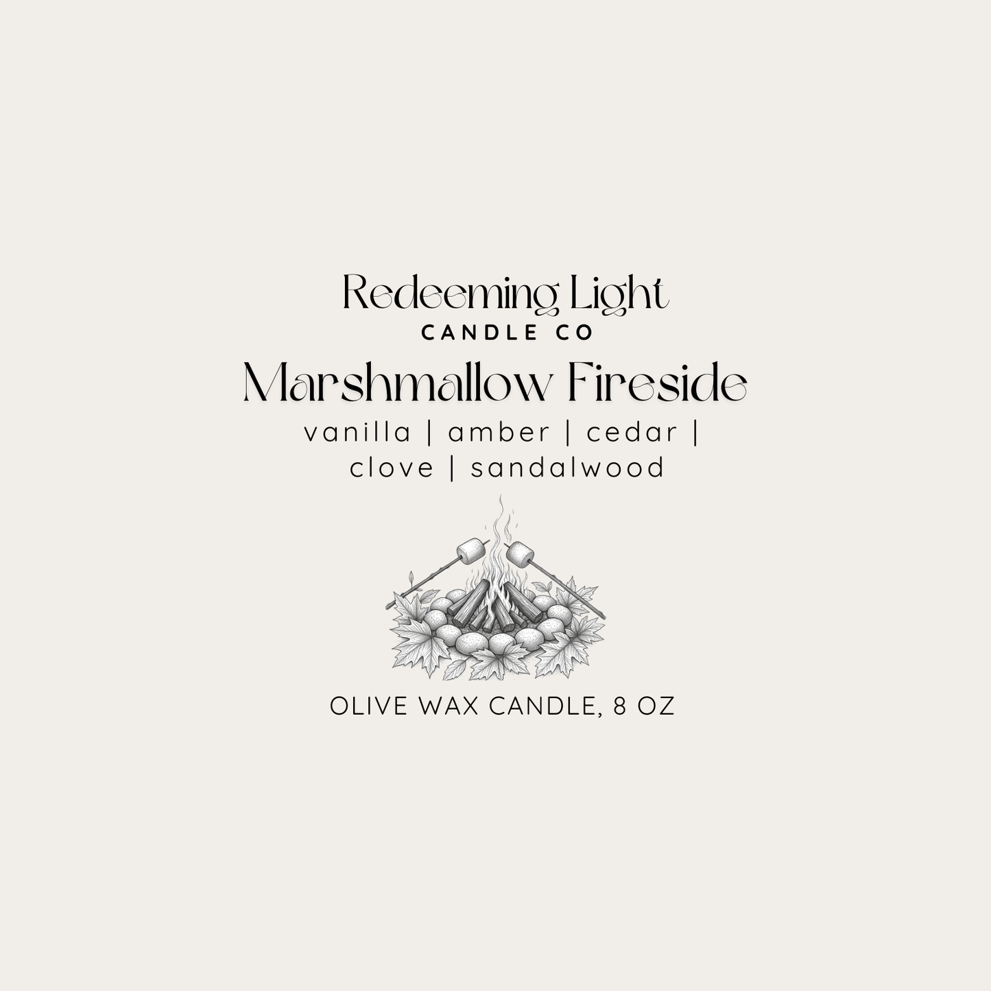 Marshmallow Fireside Concrete 8 oz