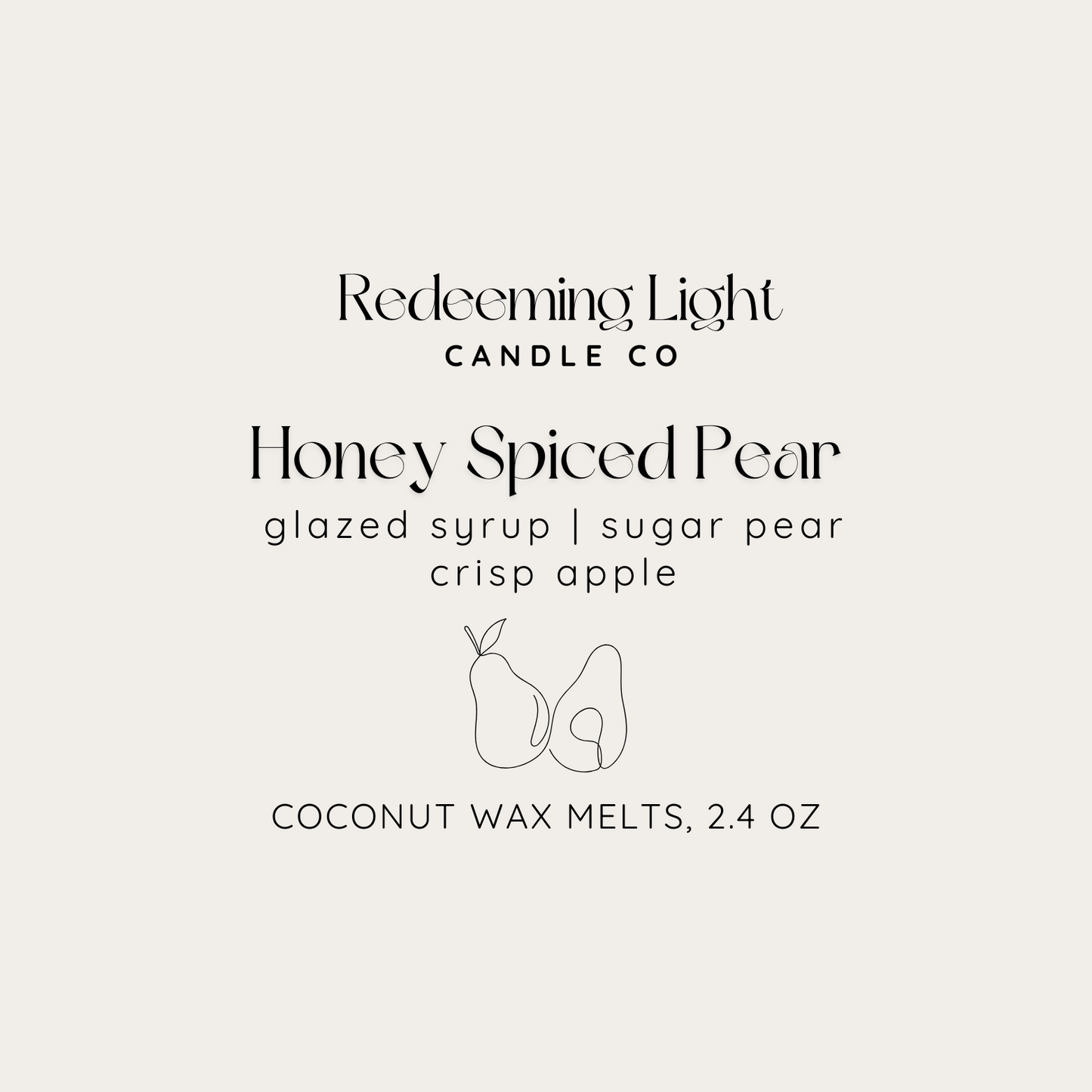 Fall Collection: Honey Spiced Pear Wax Melts
