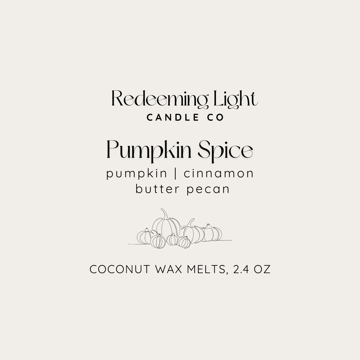 Fall Collection: Pumpkin Spice Wax Melts