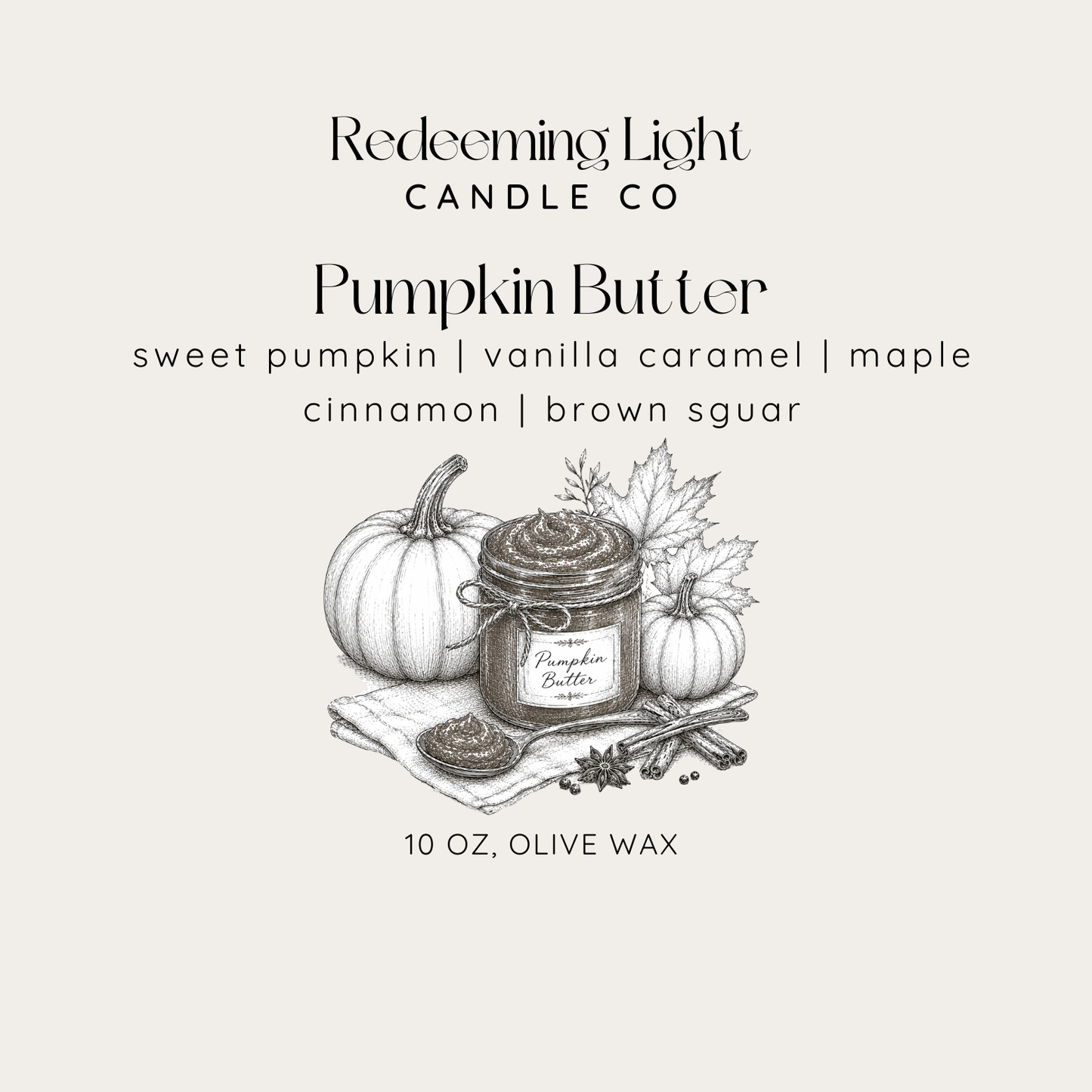 Pumpkin Butter Glass 10 oz