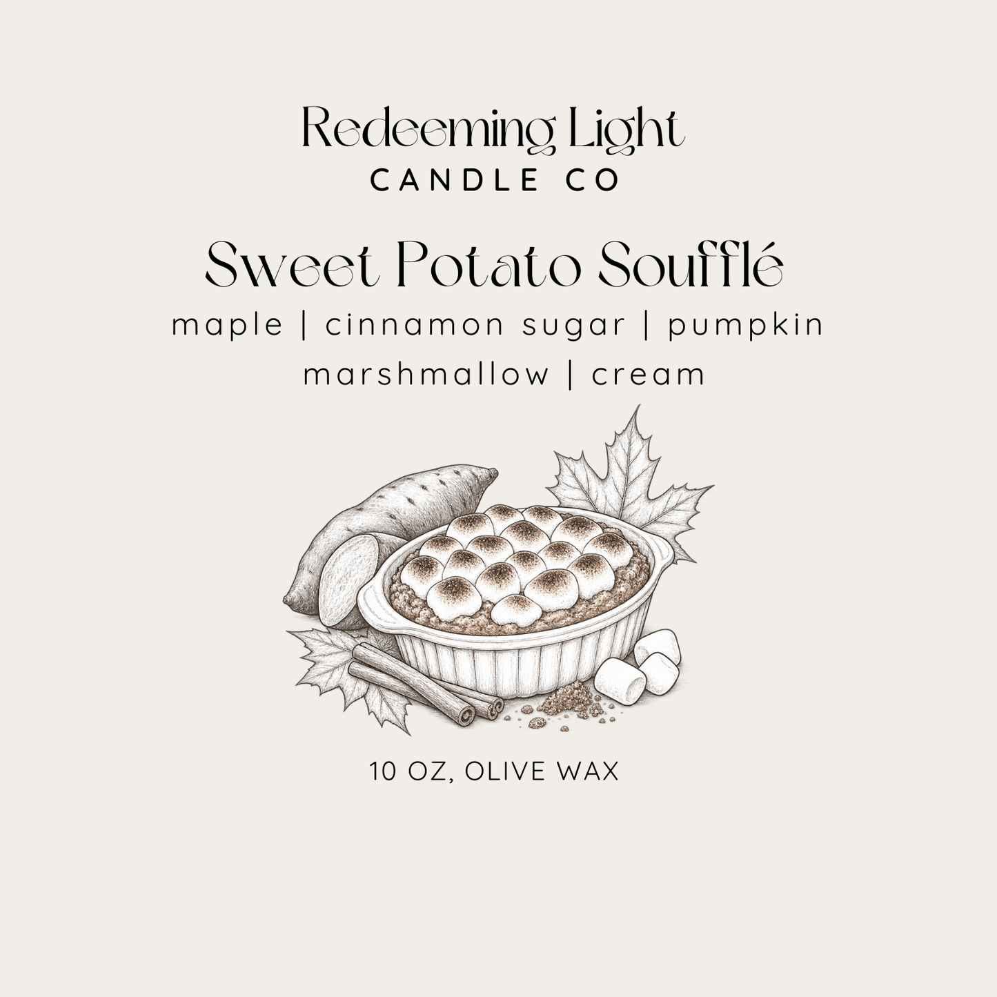 Sweet Potato Soufflé Glass 10 oz